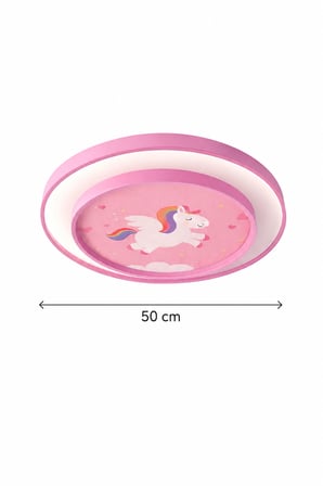 Fubao 2 Katlı Modern Tasarım Uzaktan Kumandalı Dimmerli 3 Renk Ledli Işıklı Çocuk Odası Avizesi 50 cm