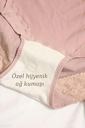 Yüksek Bel Külot, İz Yapmayan, Terletmeyen, İthal İpek Karışımlı Bambu Kumaş