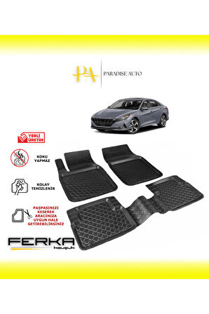 Hyundai Elantra 7 2020 ve Üstü Uyarlanabilir Havuzlu Paspas