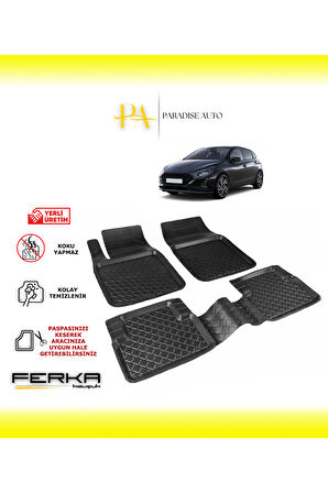 Hyundai i20 3 2020 ve Üstü Uyarlanabilir Havuzlu Paspas
