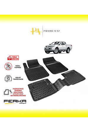 Mitsubishi L200 5 2015-2020 Uyarlanabilir Havuzlu Paspas