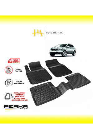 Nissan Qashqai 1 2007-2014 Uyarlanabilir Havuzlu Paspas