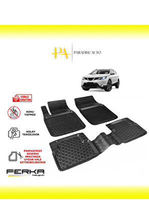 Nissan Qashqai 2 2014-2021 Uyarlanabilir Havuzlu Paspas