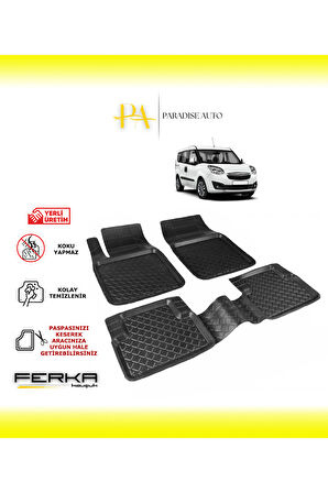 Opel Combo D 2010-2019 Uyarlanabilir Havuzlu Paspas