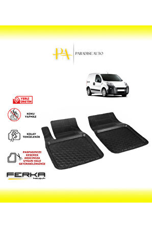 Peugeot Bipper Ön 2 Parça 2008 ve Üstü Uyarlanabilir Havuzlu Paspas