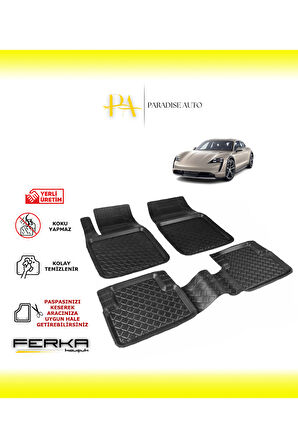 Porsche Taycan 2020 ve Üstü Uyarlanabilir Havuzlu Paspas
