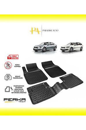 Bmw 5 Serisi F10 Makyajlı-F11 SW 2013-2016 Uyarlanabilir Havuzlu Paspas