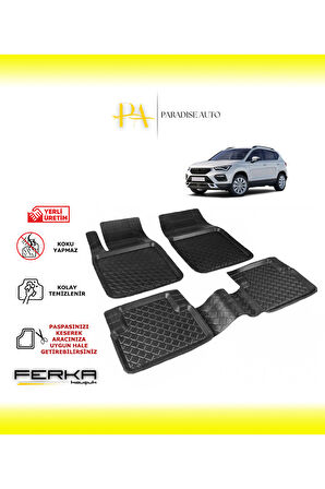 Seat Ateca 2016 ve Üstü Uyarlanabilir Havuzlu Paspas