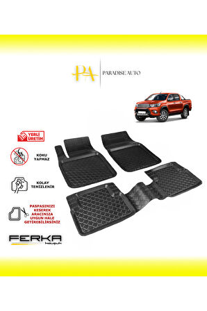 Toyota Hilux 8 2015 ve Üstü Uyarlanabilir Havuzlu Paspas