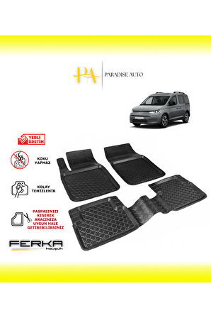 Volkswagen Caddy 5 2020 ve Üstü Uyarlanabilir Havuzlu Paspas