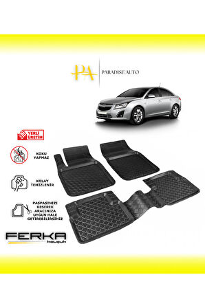 Chevrolet Cruze 2009-2016 Uyarlanabilir Havuzlu Paspas