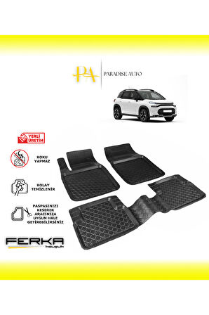 Citroen C3 2021 ve Üstü Uyarlanabilir Havuzlu Paspas