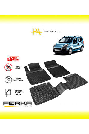 Citroen Nemo 2008 ve Üstü Uyarlanabilir Havuzlu Paspas