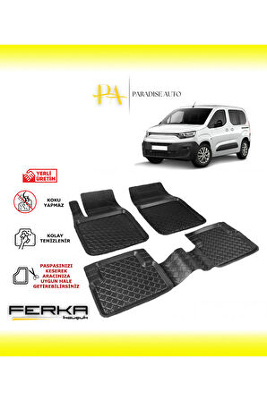 Fiat Doblo 2022 ve Üstü Uyarlanabilir Havuzlu Paspas