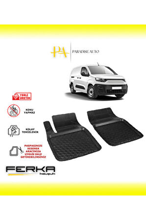Fiat Doblo Ön 2 Parça 2022 ve Üstü Uyarlanabilir Havuzlu Paspas
