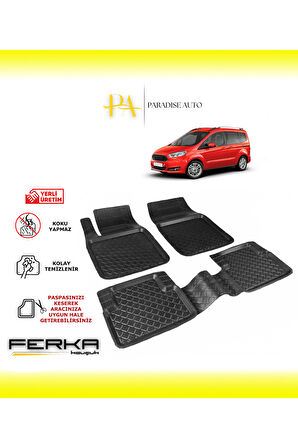 Ford Courier 2014-2023 Uyarlanabilir Havuzlu Paspas
