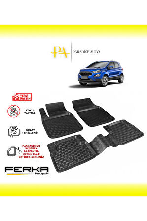 Ford Ecosport 2017 ve Üstü Uyarlanabilir Havuzlu Paspas