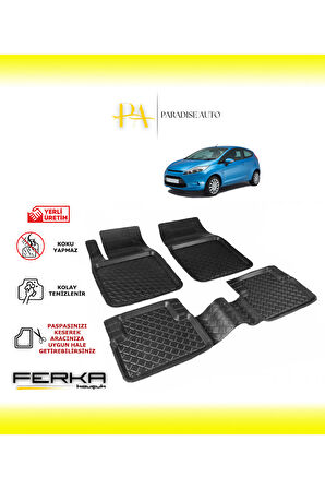Ford Fiesta MK7 2008-2015 Uyarlanabilir Havuzlu Paspas
