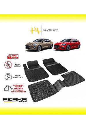 Ford Focus 4 Hatchback 2019 ve Üstü Uyarlanabilir Havuzlu Paspas