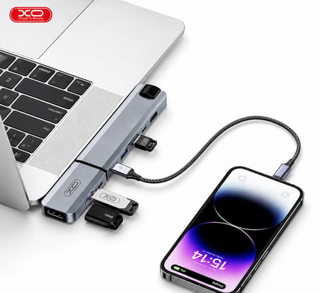 9 Portlu USB-C Hub  Yüksek Hızlı Veri Aktarımı 4K HDMI, USB 3.0, USB-C PD Destekli Alüminyum Çoklayıcı