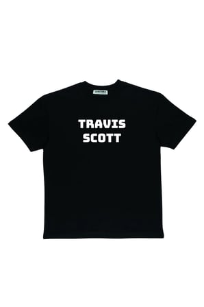 Lenithra Travis Scott Utopia Sırt Baskılı Unisex Oversize T-shirt Siyah / L