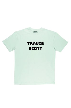 Lenithra Travis Scott Utopia Sırt Baskılı Unisex Oversize T-shirt Beyaz / L