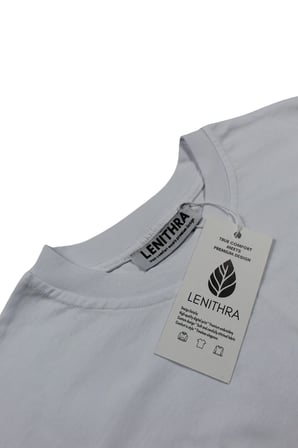 Lenithra Travis Scott Utopia Sırt Baskılı Unisex Oversize T-shirt Beyaz / L