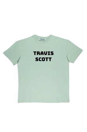 Lenithra Travis Scott Utopia Sırt Baskılı Unisex Oversize T-shirt Gri / S