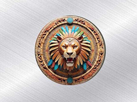 2 Adet 6x6 cm UV Baskılı Ahşap Magnet V21