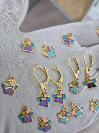 925 Ayar Papatya Silver pati küpe.lazer küpe.yeni yıl küpe.rose.gold.rodaj