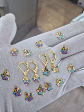 925 Ayar Papatya Silver pati küpe.lazer küpe.yeni yıl küpe.rose.gold.rodaj