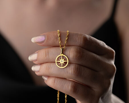 925 ayar özel pırlanta kutup yıldızı