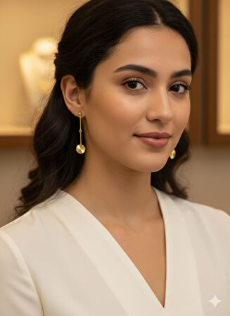 925 Ayar Papatya Silver kristal daire küpe.kalemli gözlü top küpe.rose.gold.rodaj