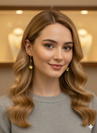 925 Ayar Papatya Silver kristal daire küpe.kalemli gözlü top küpe.rose.gold.rodaj