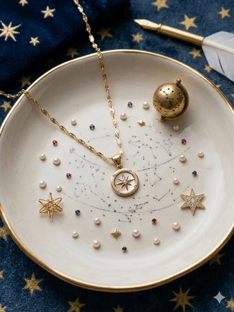 925 Ayar Gümüş İtalyan Ezme Zincir Kutup Yıldızı Kolye.rose.gold.rodaj