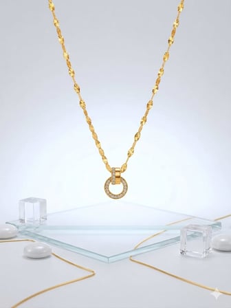 925 Ayar Gümüş Kalemli İtalyan Ezme Zincir Kelepçe Halka Kolye.rose.gold.rodaj