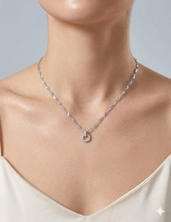 925 Ayar Gümüş Kalemli İtalyan Ezme Zincir Kelepçe Halka Kolye.rose.gold.rodaj