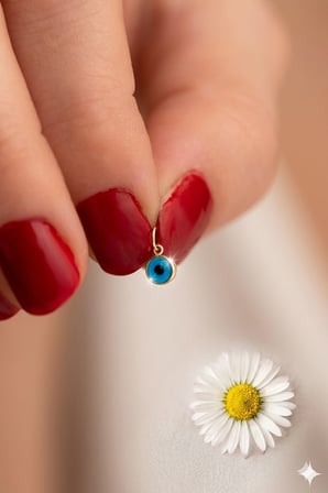 925 Ayar Gümüş Nazar Gözlü Yeşil ve Mavi Seçenekli Uzatma Ek Zincir.rose.gold.rodaj Seçenekleriyle 