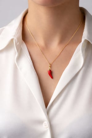 925 Ayar Gümüş Papatya Silver Biber Kolye Küpe Set.rose.gold.rodaj