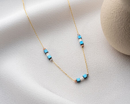 925 ayar papatya silver dorica ay taşı kolye<ay taşı,özel kolye<rose,gold,rodaj>