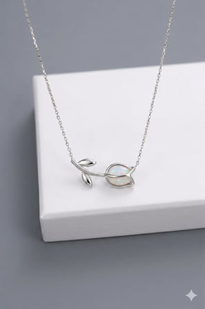 925 Ayar Gümüş Papatya Silver 12 Doğum Taşlı Lale Kolye.rose.gold.rodaj Renk Seçeneği