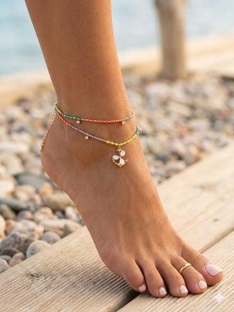 925 Ayar Gümüş Özel Işıltılı Renkli Mineli Minimal Halhal Çeşitleri.rose.gold.rodaj Seçeneği 