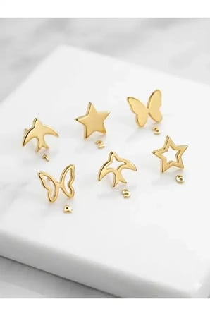 Orjinal 14 Ayar Sertifikalı Altın Minimal Kelebek Altın Halhal.rose.gold.rodaj Renk Seçeneği