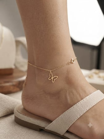 Orjinal 14 Ayar Sertifikalı Altın Minimal Kelebek Altın Halhal.rose.gold.rodaj Renk Seçeneği
