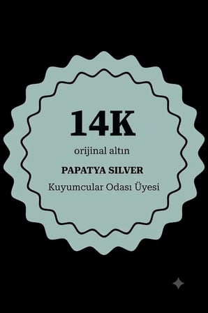 Orjinal 14 Ayar Sertifikalı Altın Zarif Dorika Toplu Altın Kadın Şahmeran