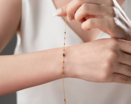 925 ayar papatya silver dorica bileklik<rose,gold,rodaj>