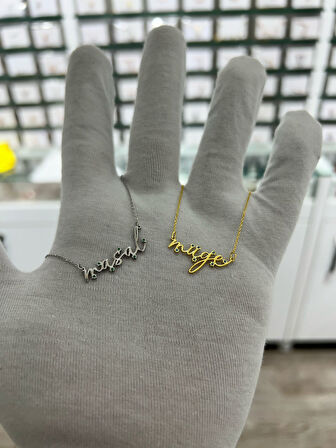 925 ayar papatya silver kişiye özel imza kolye.doğum günü kolyesi.doğum ayı kolyesi.imza kolye.isim kolye.