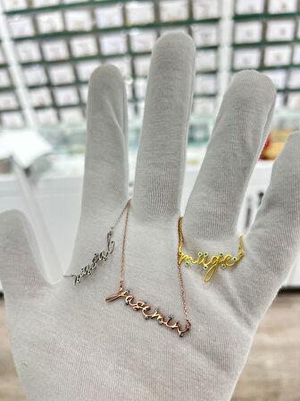 925 ayar papatya silver kişiye özel imza kolye.doğum günü kolyesi.doğum ayı kolyesi.imza kolye.isim kolye.