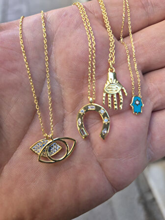 925 ayar papatya silver 4 cesit kolye/rose gold/rodaj