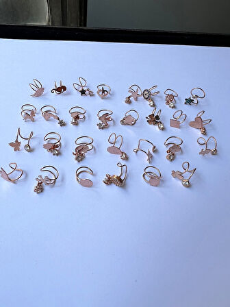 925 AYAR papatya silver firuze taşlı yıldız kırırdak küpe.rose.gold.rodaj